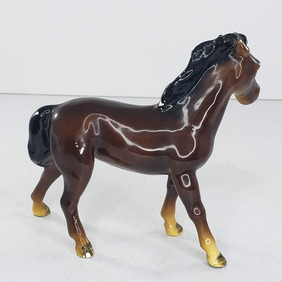 Mortens Studio Horse Pony Bay Brown Figurine Mid Century 1950s - Picture 6 of 9